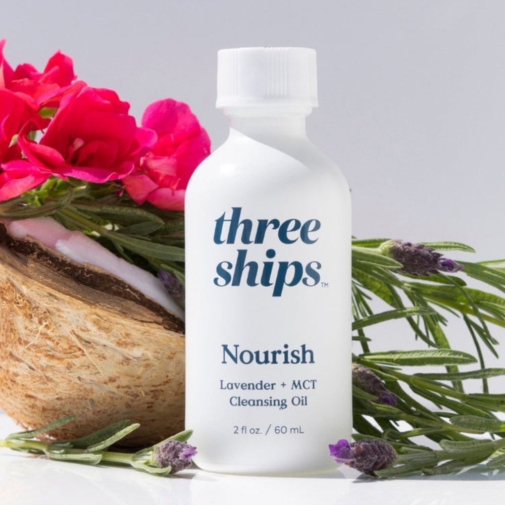 Three Ships Beauty NOURISH LAVENDER + MCT CLEANSING OIL BNWT